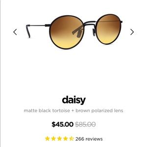 DIFF Eyewear: Daisy Wrap polarized dark tortoise
